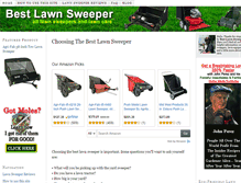 Tablet Screenshot of bestlawnsweeper.com